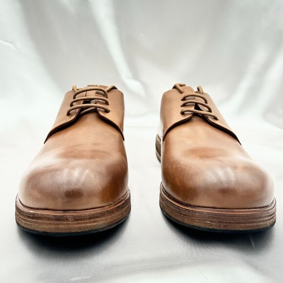 Marsèll Zucca Zeppa Braun Tan Leather Lace Up Derby Shoes Size 46 / 12 US main image 5